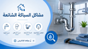 مشاكل السباكة الشائعة